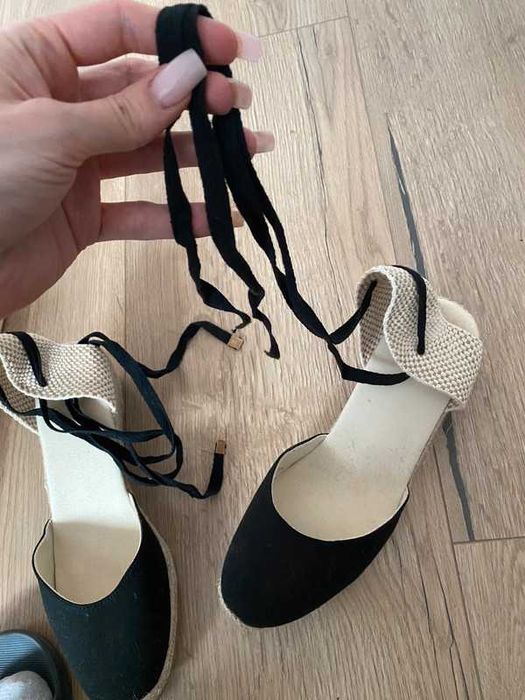 buty damskie na koturnie espadryle sandały
