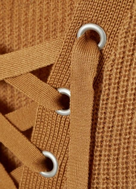 Sweter z wiązaniem na dekolcie H&M 38 M