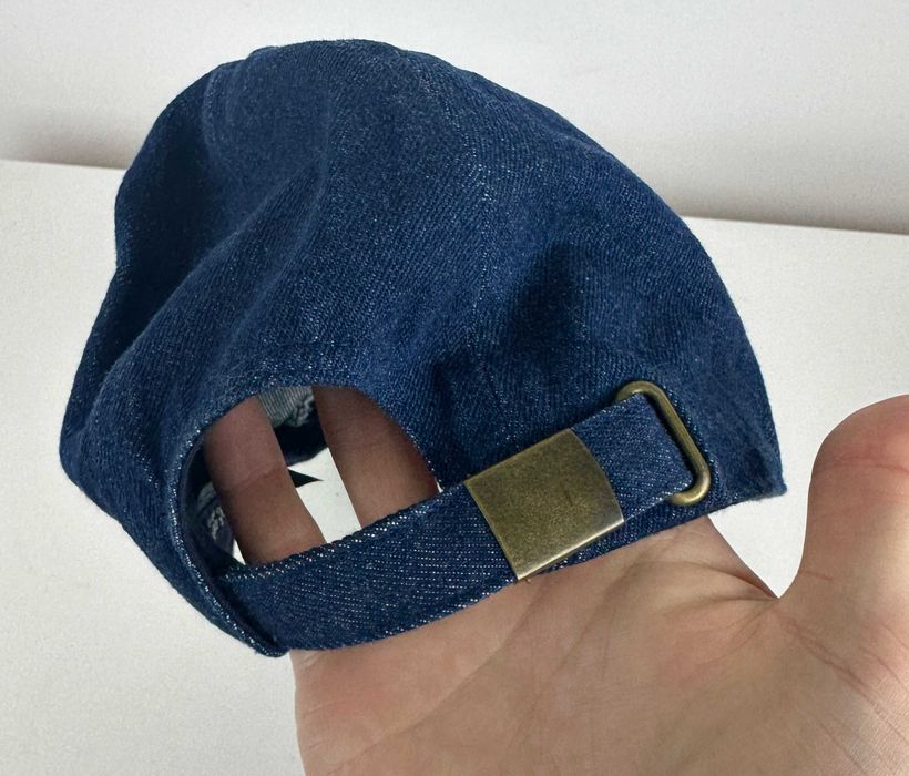 Czapka z daszkiem Burberry London jeansowa kaszkiet męska