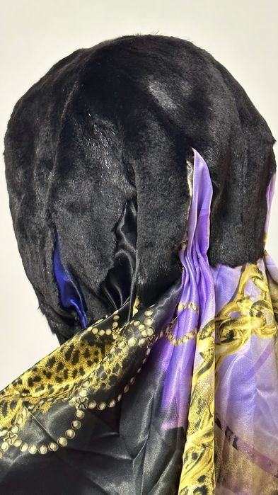 Szal z norką oraz jedwaba