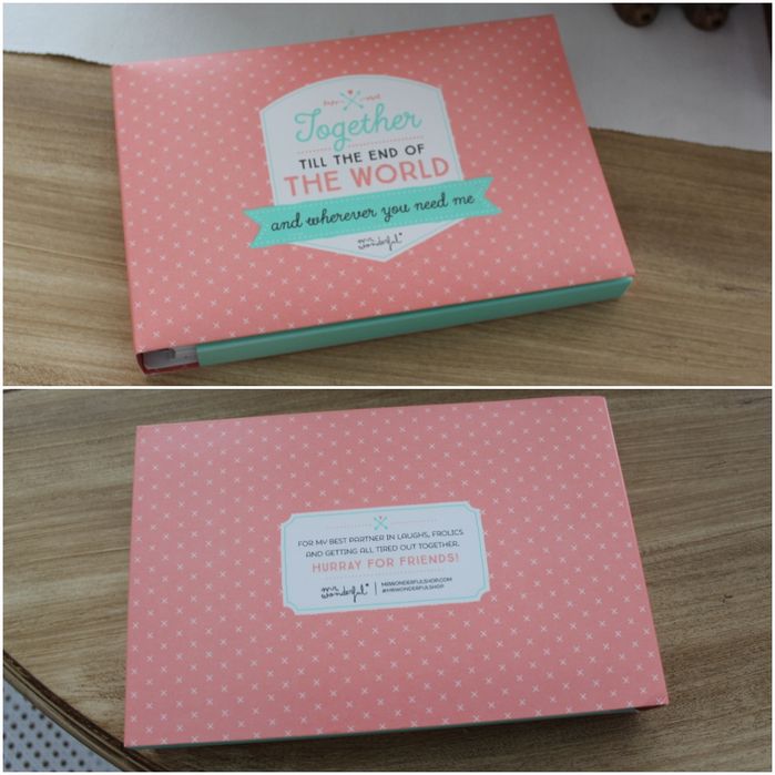 Álbum/livro colagens Together till the end of the world Mr Wonderful