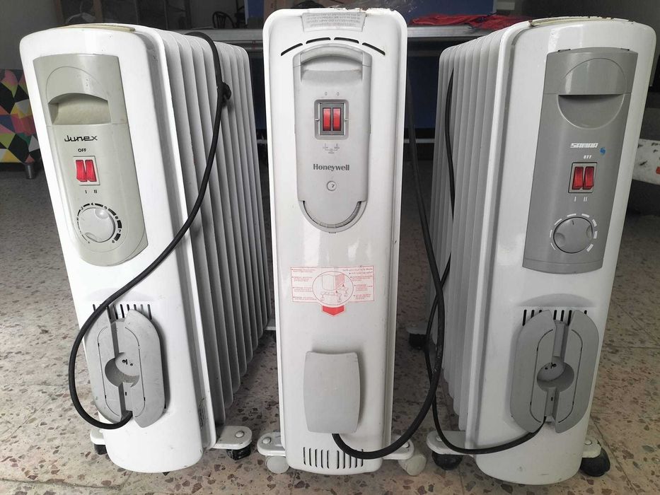 Aquecedores a óleo - 3 unidades