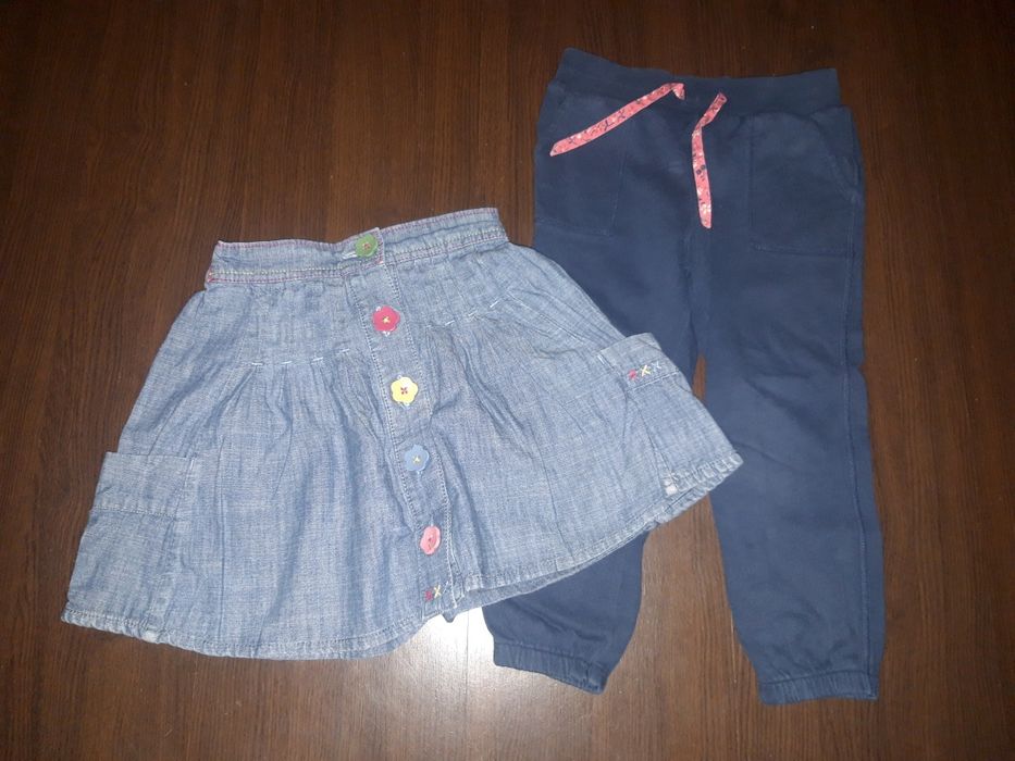 Spodnie plus spódniczka, rozm.98
