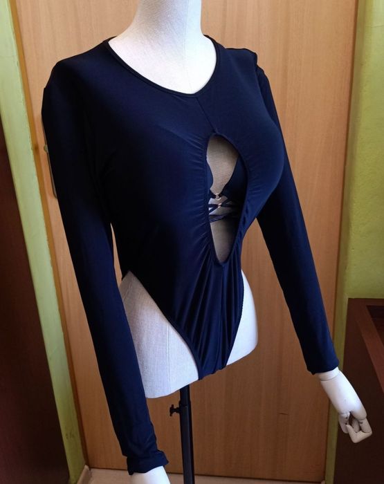 Body czarne z długim rękawem  Pretty little thing , EU  42