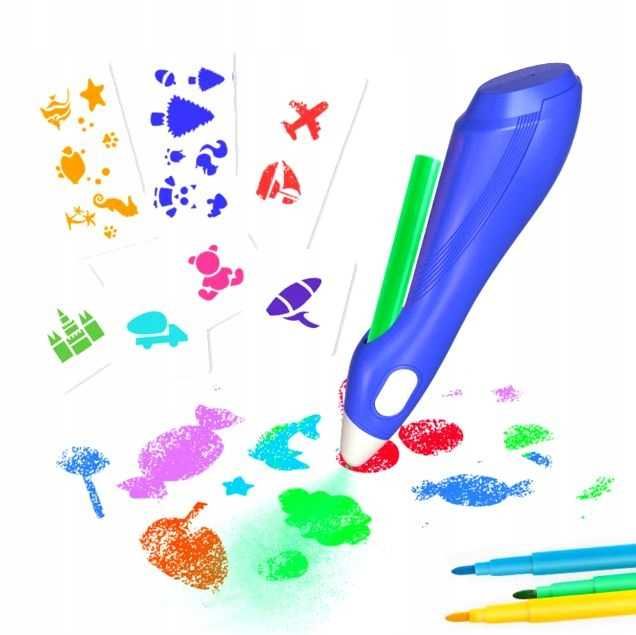 Zestaw pióro graffiti magiczny długopis spray zmywalny dla dzieci