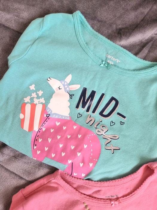 Zestaw 2x bluzka z długim rękawem dla dziewczynki 116 Carters lama
1.