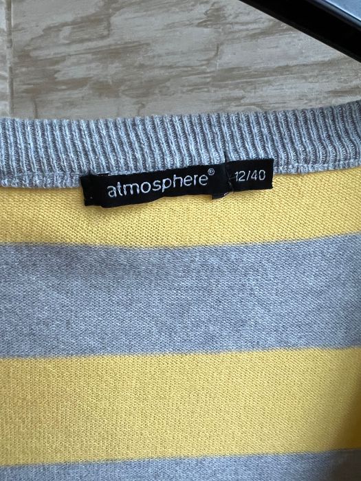 Жіночий подовжений светр джемпер у смужку