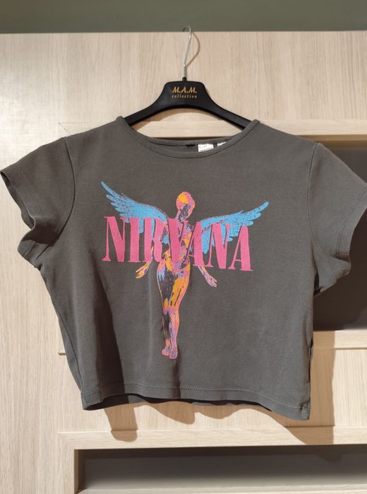 Koszulka top H&M Nirvana