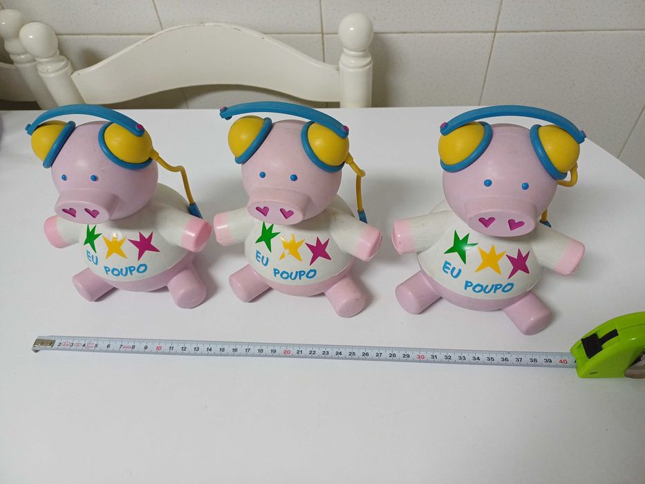 Mealheiro em forma de porco 3 unidades