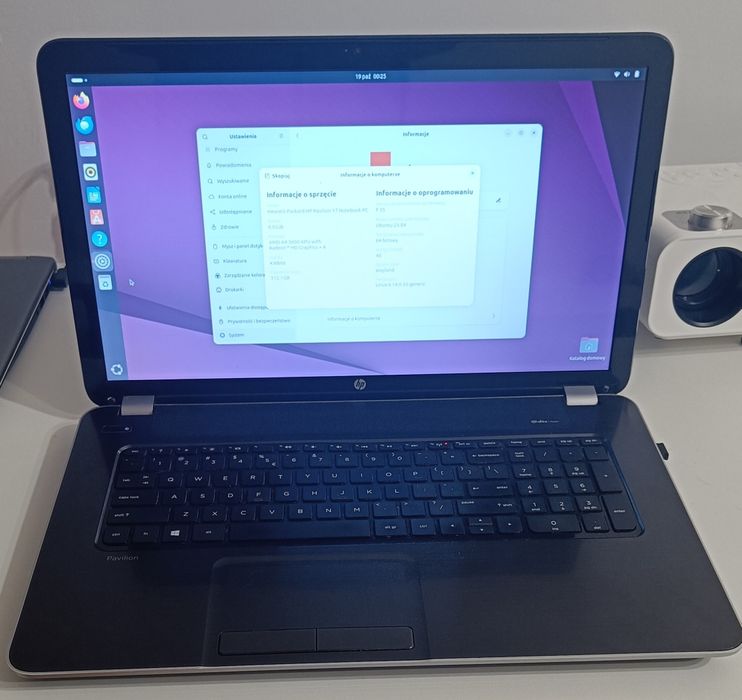 Laptop hp pavilion 17"