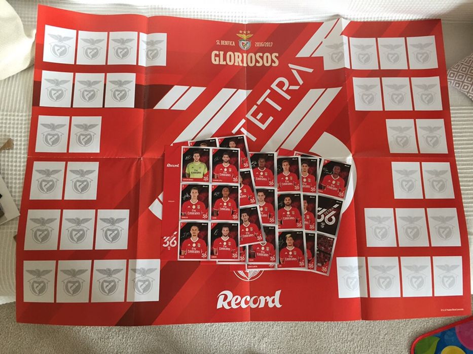 Vários poster Benfica Tricampeão e Tetracampeão