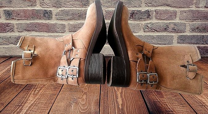 buty bikery walkery półbuty motocyklowe beżowe