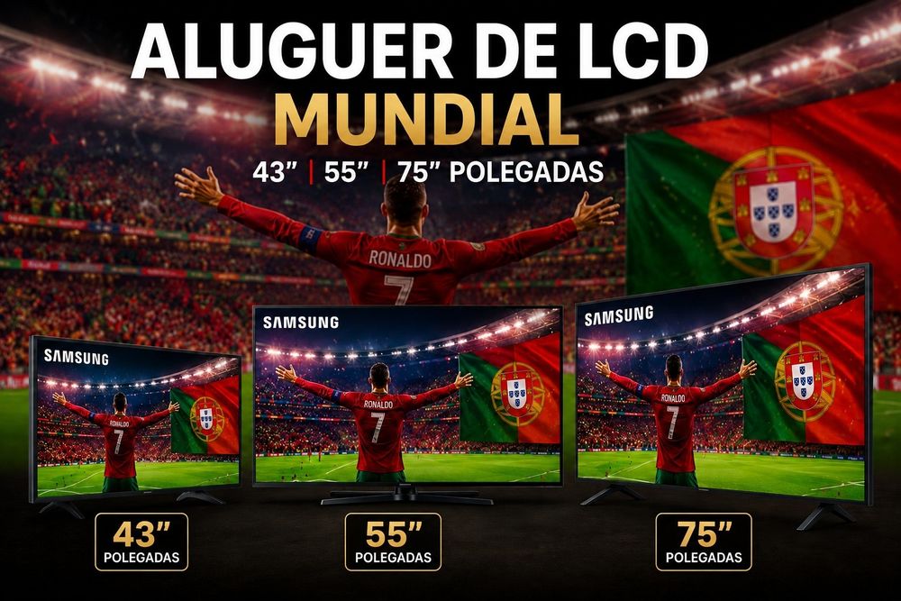 Aluguer LCD para o Mundial