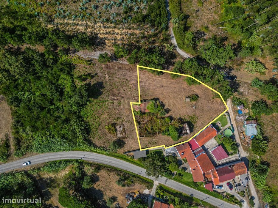 Propriedade com duas casas para reabilitar, terreno e poço na Costeira