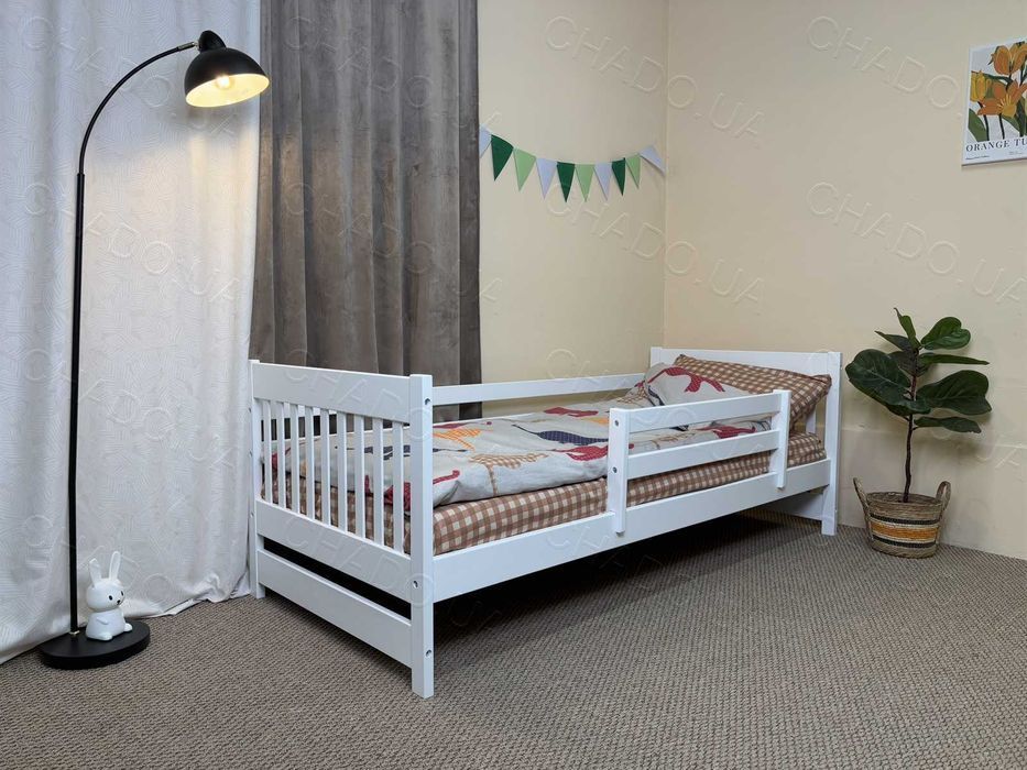 Дитяче ліжко 80x160 фарбоване дерево, ліжечко дитяче, детская кровать