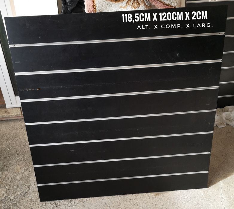 3 Placas de Painel Ranhurado