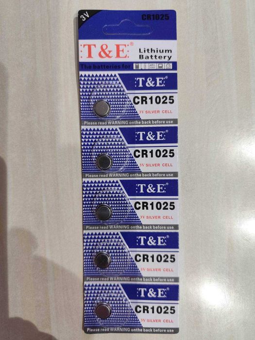 Батарейка літієва CR1025 Lithium Cell 3.0V для сібіоніка 2 і іншої електроніки