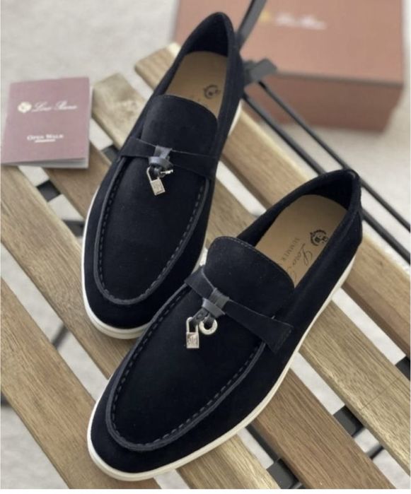 Мокасини чорні Loro piana, р.38