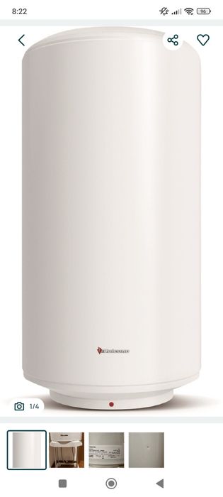 Termoacumulador vulcano 200L