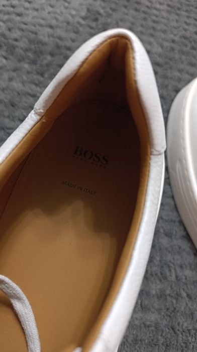 Кожаные мужские кеды Hugo Boss оригинал