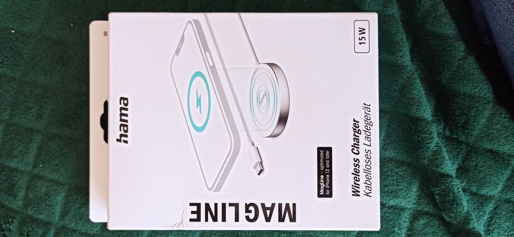 Ładowarka indukcyjna Hama Magcherge FC15. NOWA do IPhona.