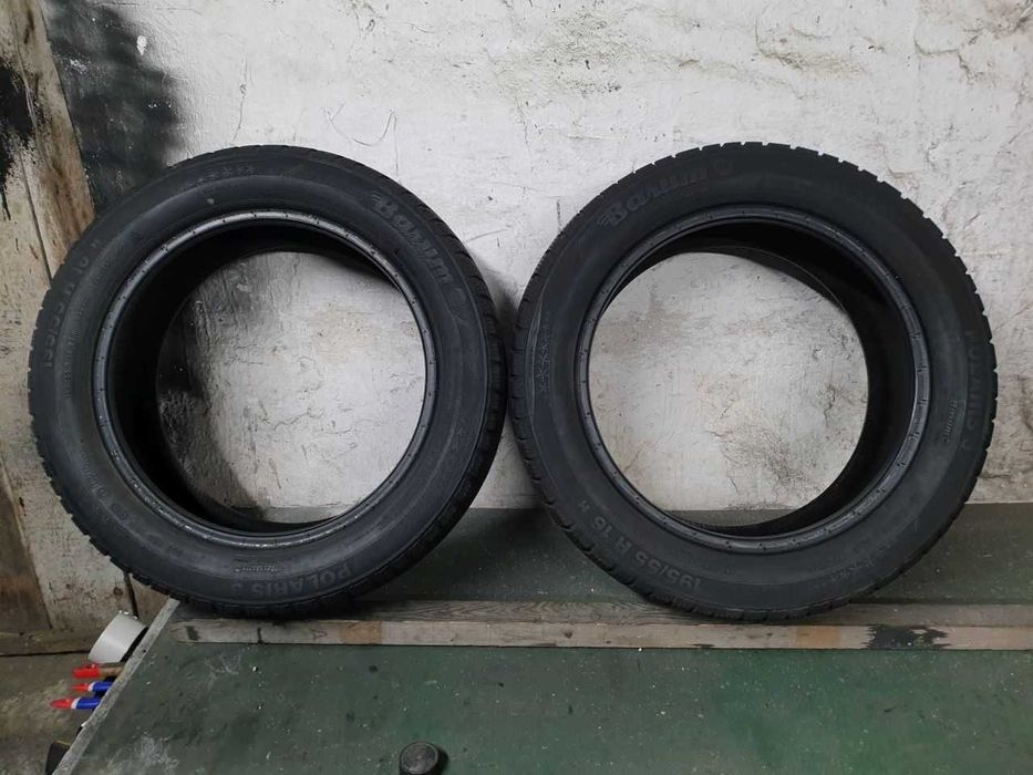 Dwie Opony zimowe 195/55R16 6mm Barum Polaris 3