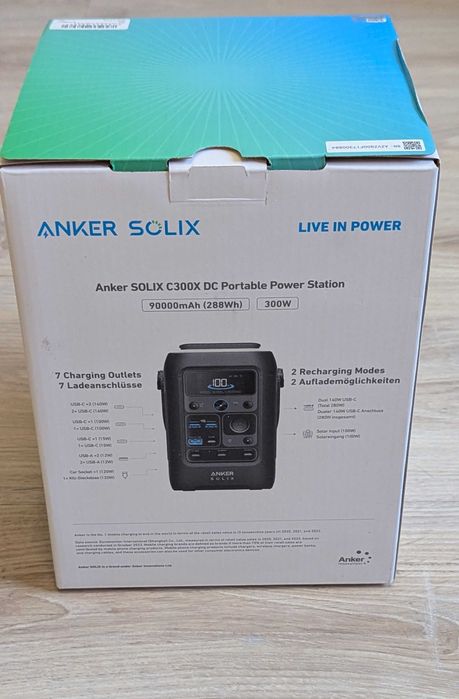 Зарядна станція ANKER SOLIX C300X DC