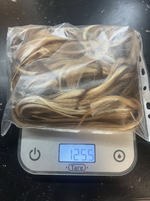 Włosy naturlne  używane 125g