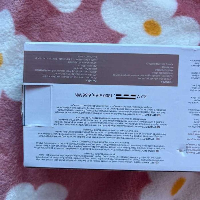 urządzenie łagodzące bóle i skurcze menstruacyjne przeciw skurczom