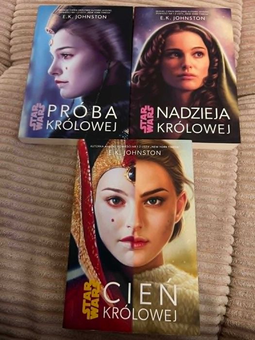 Star Wars Gwiezdne Wojny trylogia Nadzieja Królowej, Cień Królowej i Próba Królowej Padme Amidala stan bardzo dobry