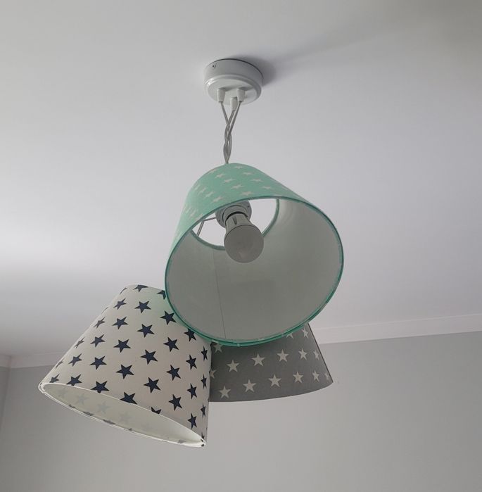 Lampa Inzo potrójna 3 x E27 do pokoju dziecięcego