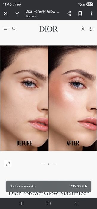 Dior Forever Glow Maximizer w kolorze bronze rozświetlacz w plynie