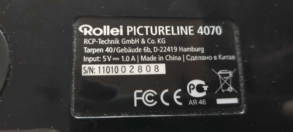 Caixilho eletrônico de fotografias digitais.