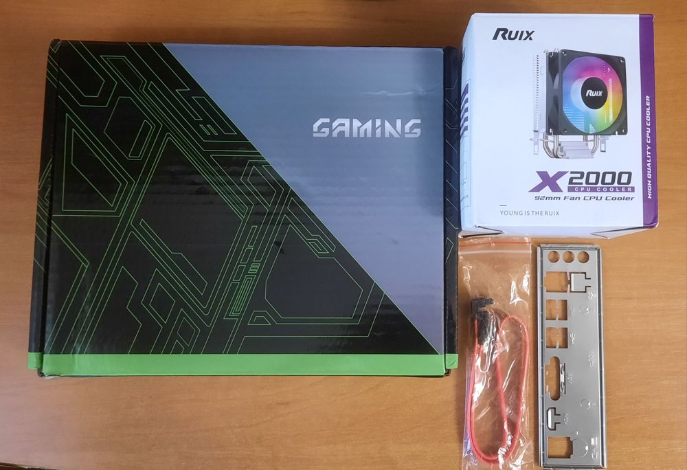 AMD Ryzen 5 2600,  B450, Охолодження комплект