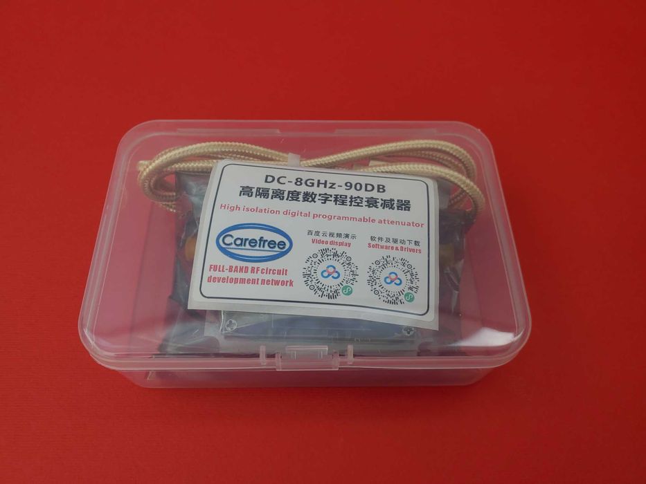 Цифровой программируемый аттенюатор DC:8GHz; 90dB; шаг: 0.25dB