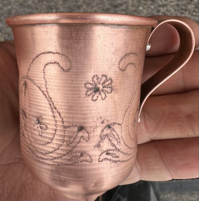 Продам мідну кавову  чашку