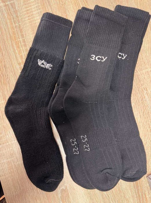 Військові шкарпетки зимові тактичні чорні шкарпетки ЗСУ теплі носки