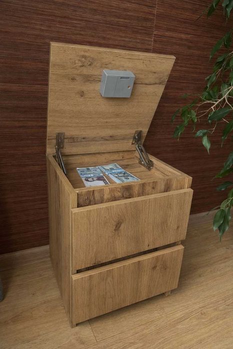 "Скарбниця"-приліжкова тумба з схованкою,комод у спальню,меблі дсп.