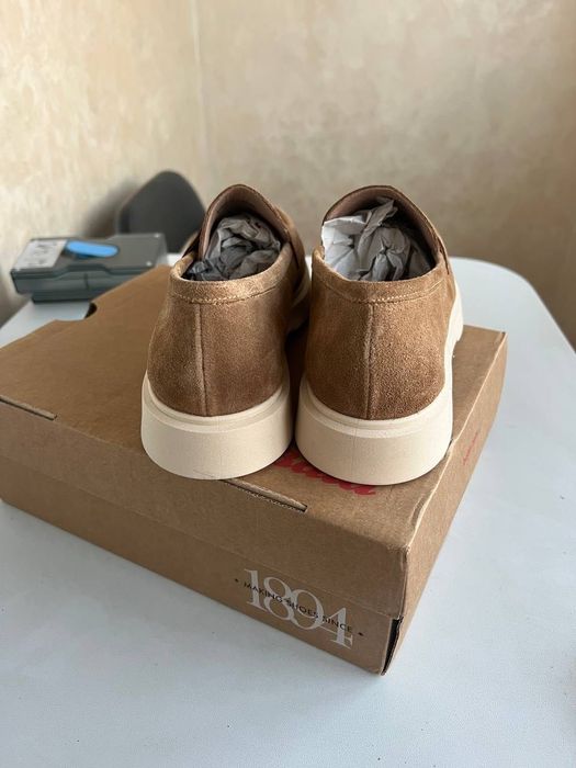 Лоферы замшевые женские