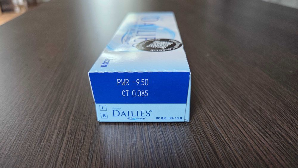 Soczewki Alcon All Day Comfort Focus 30 soczewek power -9.50 CT 0.085