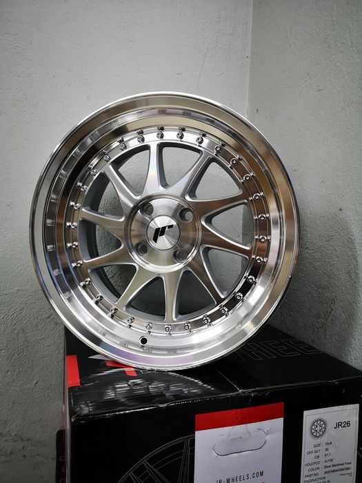 Felgi Japan Racing JR26 16" 8J 16x8J ET30 4x100 Silver