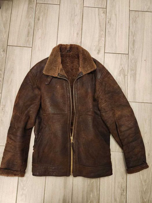 Дублянка чоловіча Mahipy коричнева натуральна шкіра 52 розмір