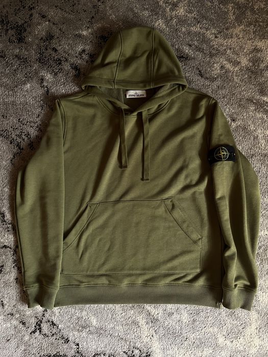 Худі чоловіча зелена Stone Island стонік