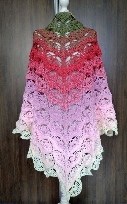 Chusta na szydelku handmade