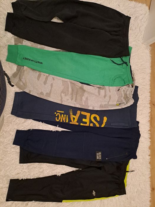 4 pary spodni dresy r 146