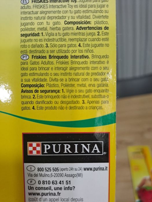 Brinquedo p/ Gatos com Catnip (Friskies) - Novo