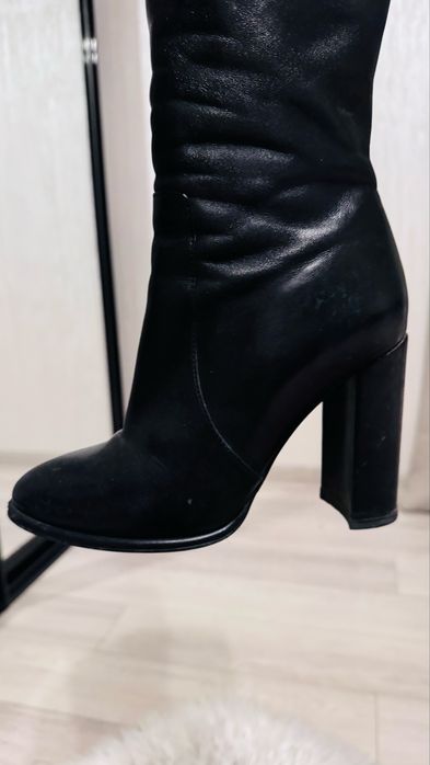 Чоботи шкіряні на байці Giardini