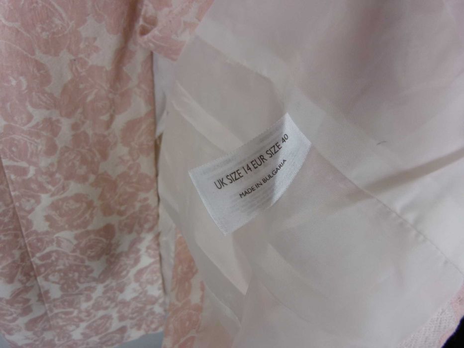 Berkertex vintage wiosenny płaszcz kwiaty 14 / 40