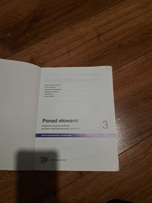Ponad słowami 3 - podręcznik