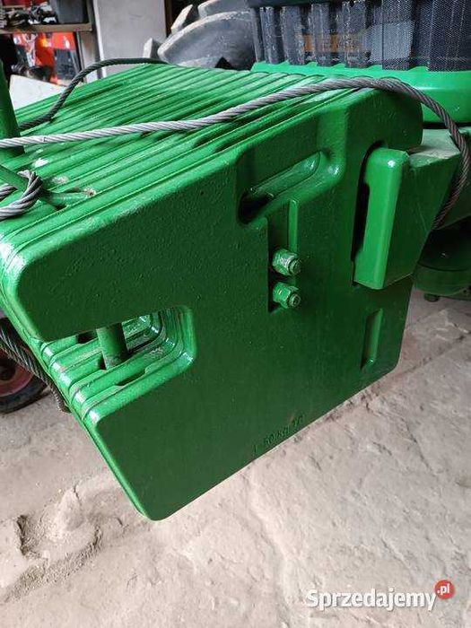 Obciążnik walizkowy John Deere 50 KG Żeliwny_Balast_Stan Bardzo dobry_Zadbane_Możliwa wysyłka_Walizki_Plasterki_Oryginalne z Niemiec_OKAZJA!